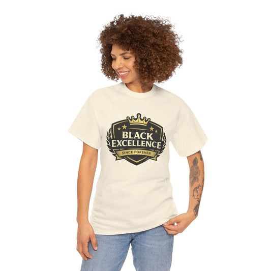 Black Excellence Since Forever Shirt | Crest Graphic Tee (Unisex)